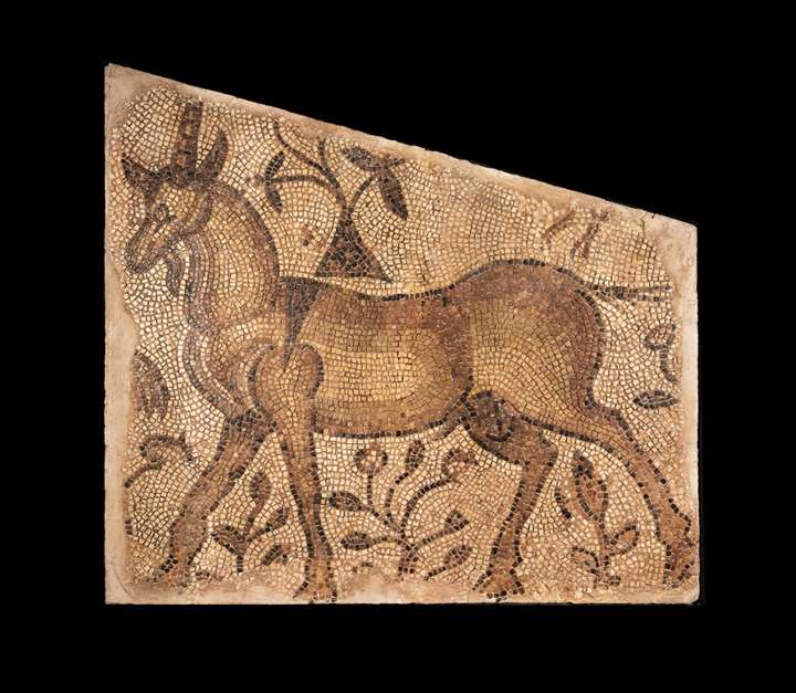 Mosaic Depicting a Unicorn